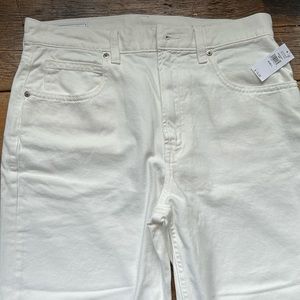 Gap NWT high rise barrel Jeans white 8/29 L
